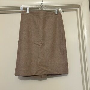J. Crew Brown Pencil Skirt